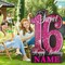 35 Inch Sweet 16 Birthday Large Yard Signs Personalized Name 16th Birthday Lawn Sign Glitter Waterproof Congrats Sign with Stakes for Happy Sweet 16 Party Outdoor